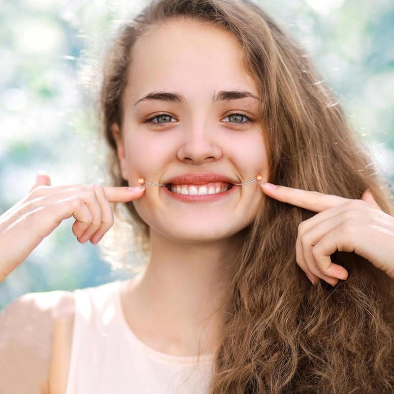 Orange Face Muscle Exerciser Facial Shape Dimple Maker Natural Smile Trainer Multipurpose - Image 2